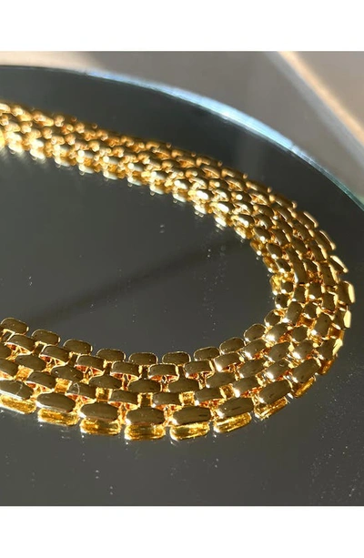 Shop Luv Aj Celine Chain Link Necklace In Gold