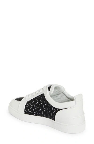 Shop Christian Louboutin Rantulow Orlando Mixed Media Sneaker In Wh51 White/ Black