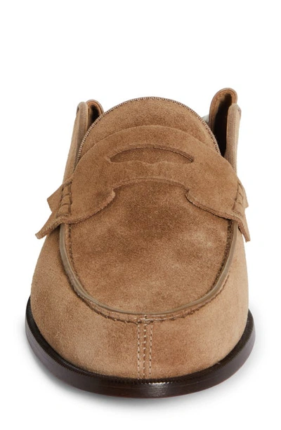 Christian Louboutin Men's Penny No Back Suede Penny Loafers In C941 Roca