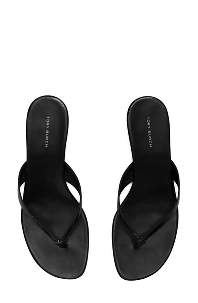 Shop Tory Burch Capri Kitten Heel Sandal In Perfect Black