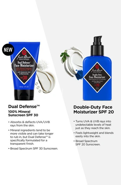 Jack Black Dual Defense Face Moisturizer 100% Mineral Sunscreen Spf 30, 2 Oz.