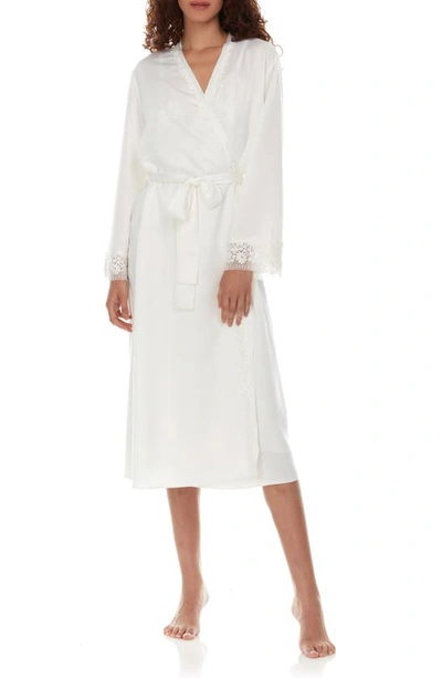 Shop Flora Nikrooz Showstopper Long Robe In Ivory