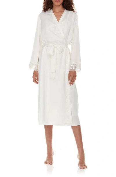 Shop Flora Nikrooz Showstopper Long Robe In Ivory