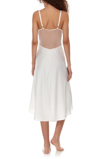 Flora Nikrooz Angelique Charmeuse Nightgown In Ivory