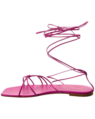 Shop Gianvito Rossi Sylvie Leather Sandal In Pink