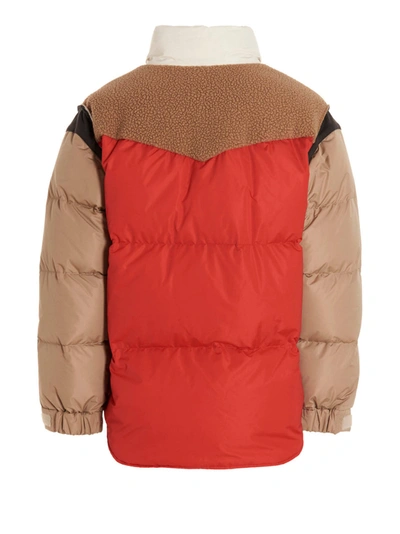 Shop Undercover Colorblock Puffer Jacket