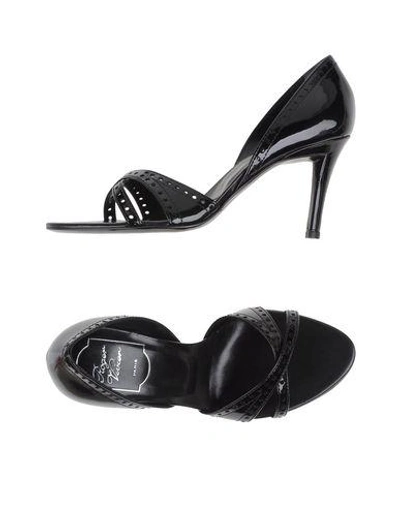 Shop Roger Vivier Sandals In Black