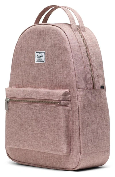 Shop Herschel Supply Co Nova Mid Volume Backpack In Ash Rose Crosshatch