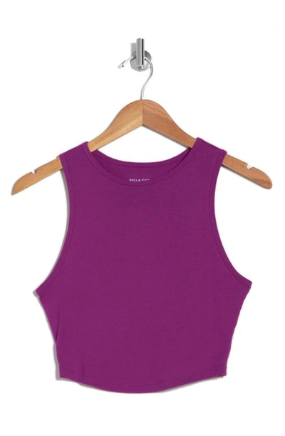 Shop Bella+canvas The Fitted Tank In Solid Violetta Blend