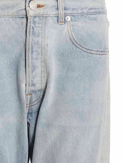 Shop Vtmnts 'leather/denim Jeans' Pants