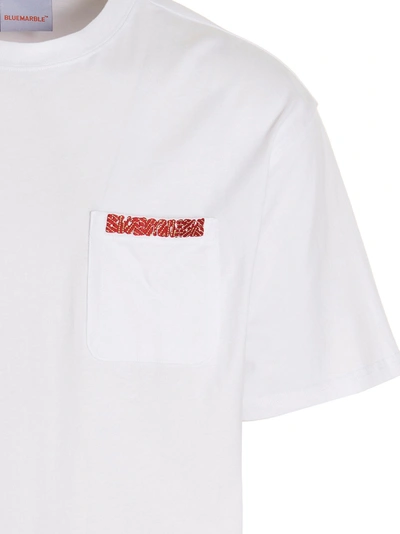 Shop Bluemarble T-shirt 'mauve Pocket'