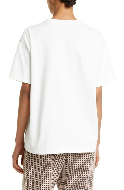 Shop Bode Fish Appliqué Cotton T-shirt In Cream