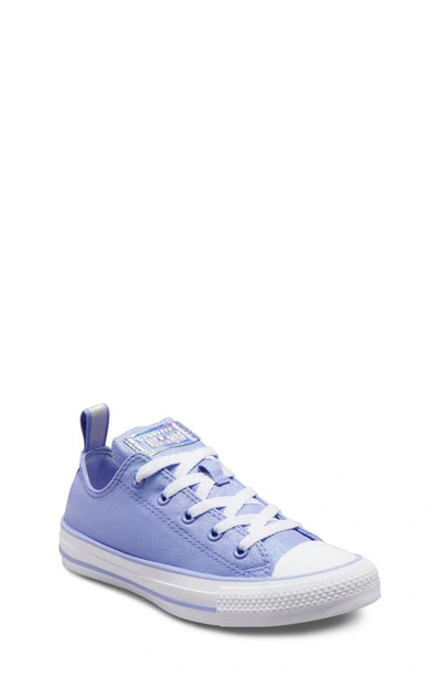 Shop Converse Kids' Chuck Taylor® All Star® Ox Glitter Sneaker In Ultraviolet/ White/ White