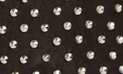 Seymoure Kelly Studded Leather Gloves In Black