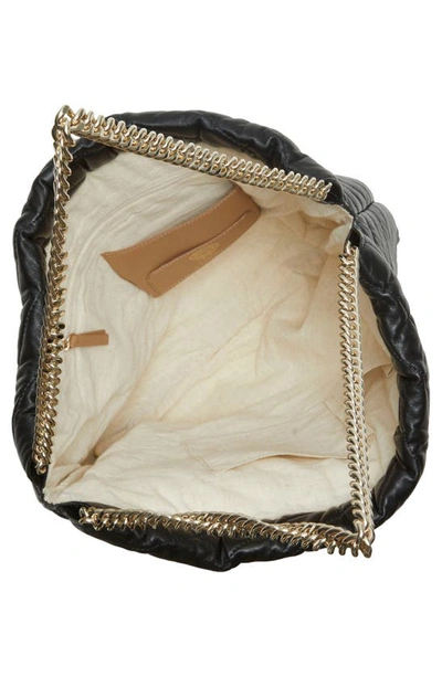 Shop Vince Camuto Pehri Quilted Leather Shoulder Bag In Black