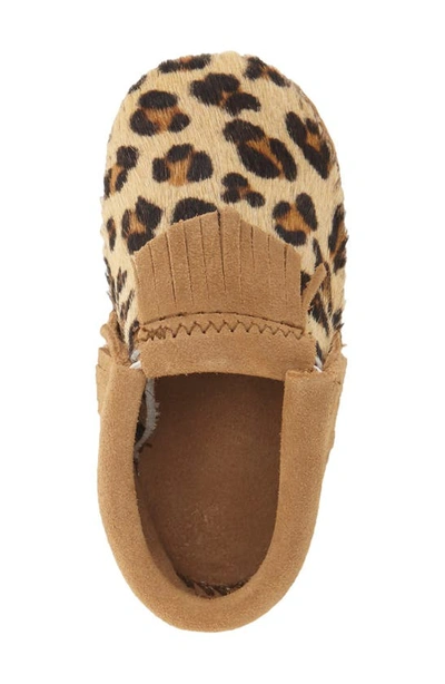 Minnetonka Riley Bootie In Brown Calf Hair