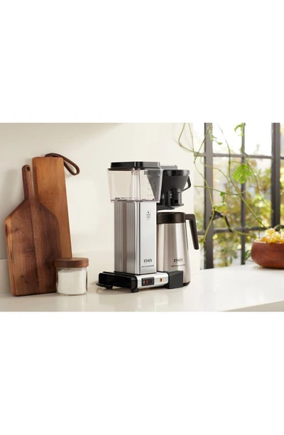 Shop Moccamaster Kbt Thermal Coffee Brewer In Polished Silver