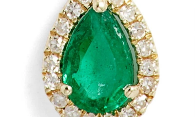 Meira T Diamond & Emerald Pendant Necklace In Yellow
