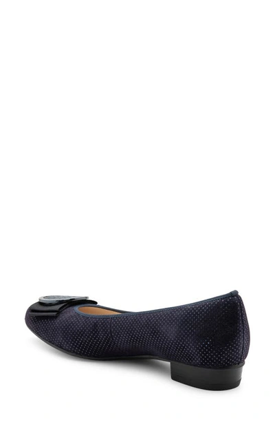 Shop Ara Bambi Flat In Dark Blue Puntikid