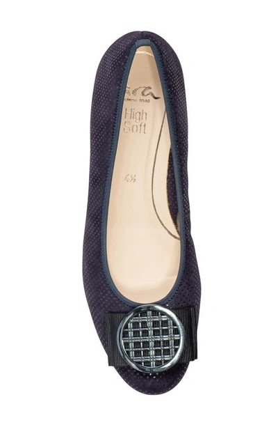 Shop Ara Bambi Flat In Dark Blue Puntikid