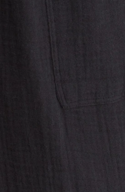 Beachlunchlounge Cotton Gauze Romper In Black