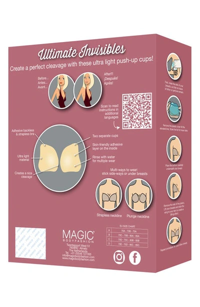 Magic Bodyfashion Ultimate Invisibles Backless Strapless Reusable Adhesive Breast Cups In Latte