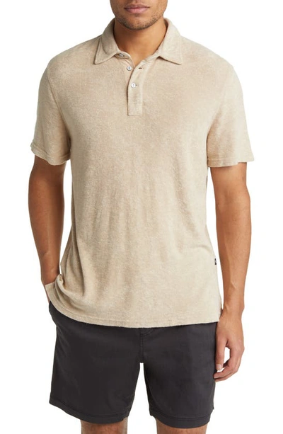 Shop Rails Rhen Terry Cloth Polo In Chickpea