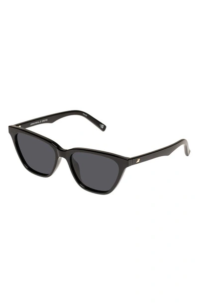 Le Specs Steadfast 51mm Gradient D-frame Sunglasses In Black