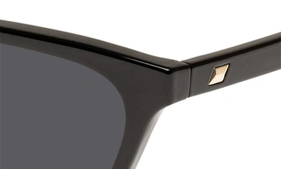 Le Specs Steadfast 51mm Gradient D-frame Sunglasses In Black