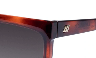 Shop Le Specs Reclaim 60mm Gradient Flat Top Sunglasses In Toffee Tort