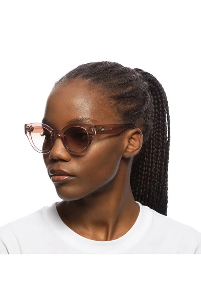 Le Specs Deja Nu 49mm Cat Eye Sunglasses In Rosewater