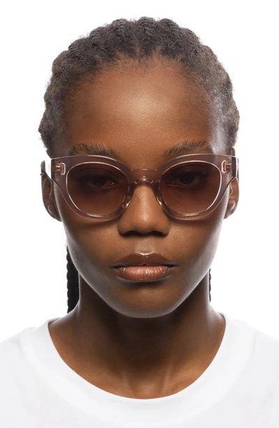 Le Specs Deja Nu 49mm Cat Eye Sunglasses In Rosewater
