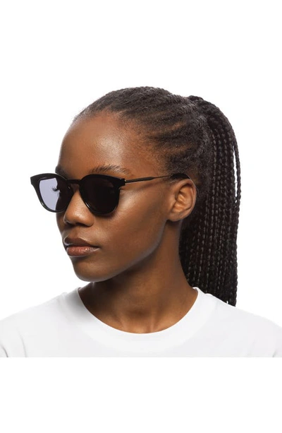 Shop Le Specs Trasher 50mm Square Sunglasses In Black
