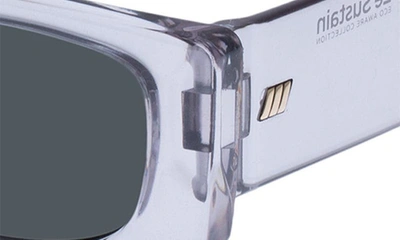 Shop Le Specs Recovery 53mm Rectangle Sunglasses In Pewter