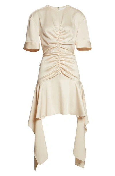 Shop Aknvas Whitney Ruched Dress In Ivory