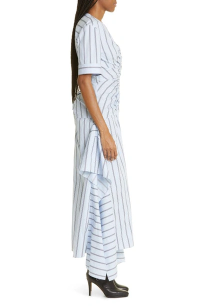Shop Aknvas Kemper Stripe Dress In Light Blue Stripe