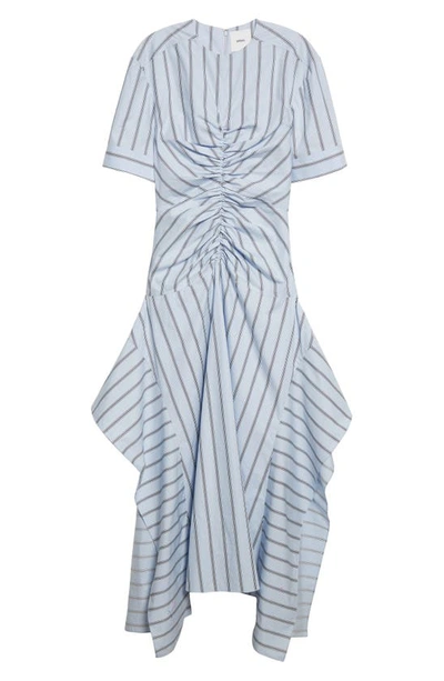 Shop Aknvas Kemper Stripe Dress In Light Blue Stripe
