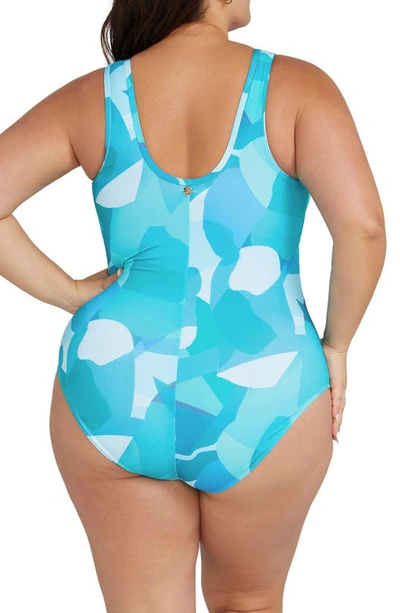 Shop Artesands Fuseli Chlorine Resistant One-piece Swimsuit In Blue