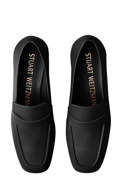 Shop Stuart Weitzman Sleek 35 Loafer In Black