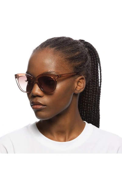 Shop Le Specs Resumption 54mm Cat Eye Sunglasses In Putty