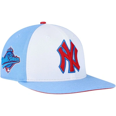 Pro Standard White/light Blue New York Yankees Blue Raspberry Ice Cream  Drip Snapback Hat
