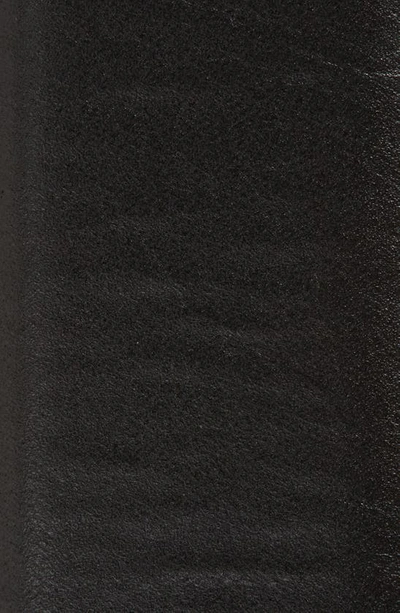 Shop Saint Laurent Monogram Buckle Leather Belt In Nero/ Nero