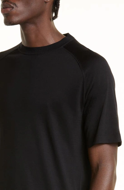 Zegna T-shirt In Brown Wool In Black