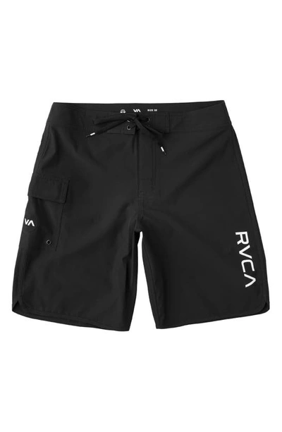 Shop Rvca Eastern Board Shorts In All Black