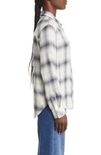 Shop Rails Hunter Plaid Button-up Shirt In Sterling White