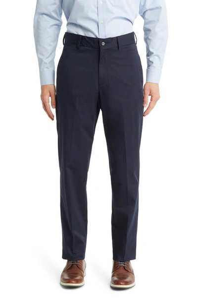 Shop Berle Charleston Khaki Cotton Stretch Twill Chino Pants In Navy