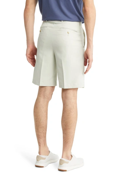 Berle Flat Front Shorts In Stone