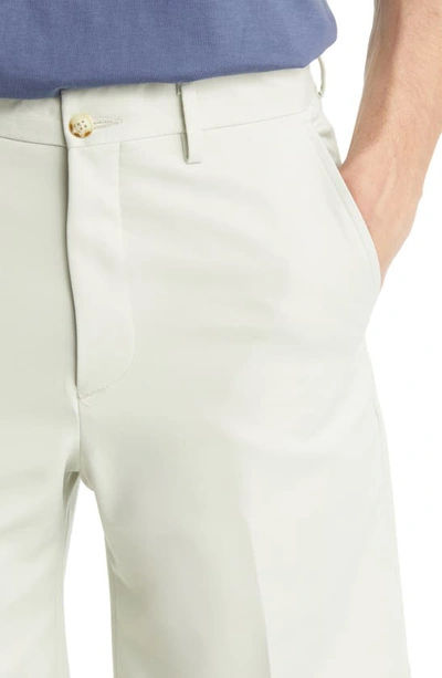 Berle Flat Front Shorts In Stone