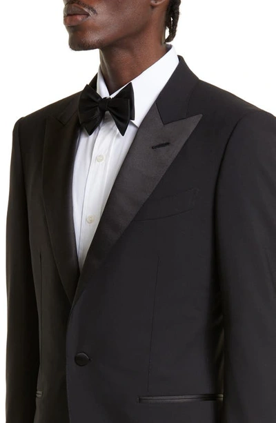 Tom Ford Mens Black Atticus-fit Stretch-wool Tuxedo Suit In Black