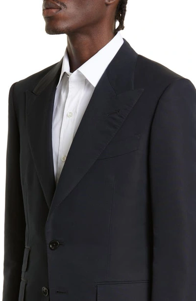 Tom Ford Shelton Wool And Mohair Jacket In Black